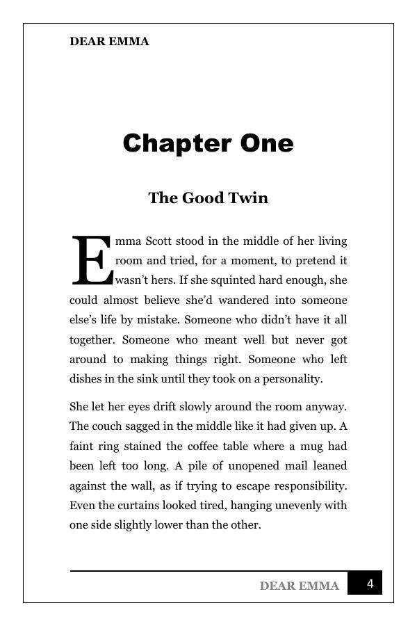 Dear Emma chapter opening page