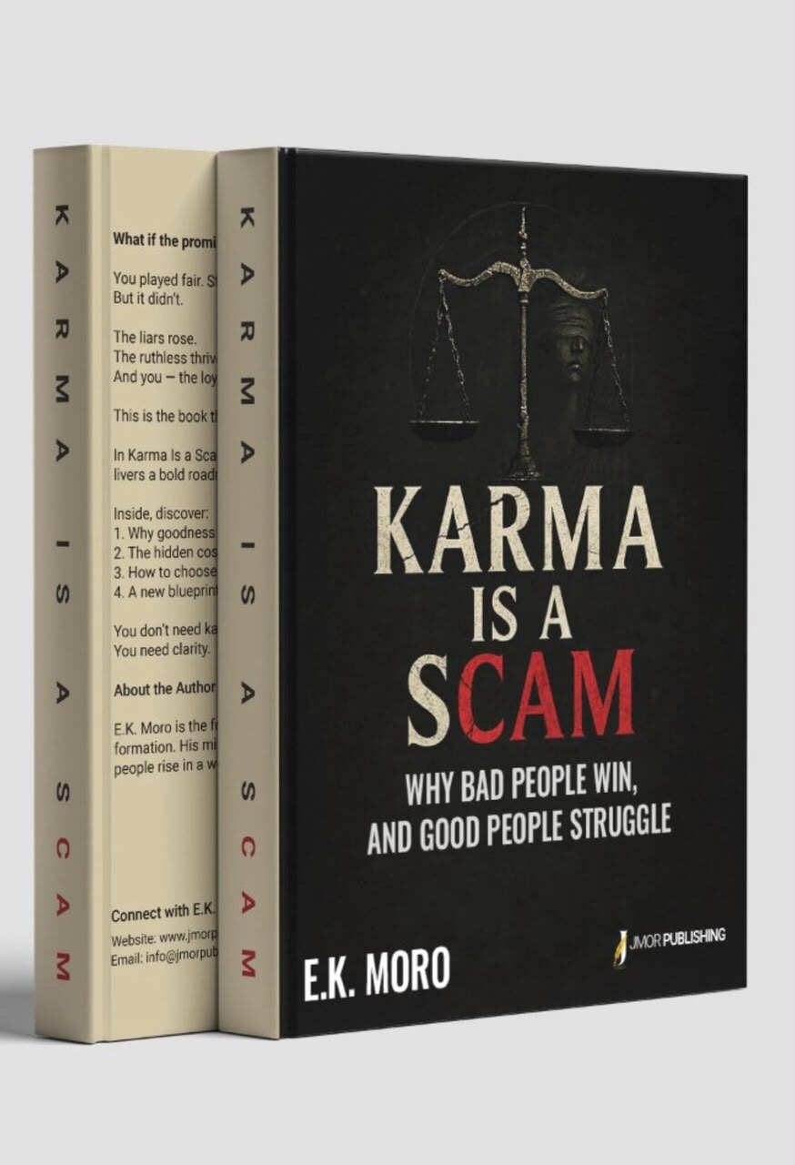 Karma Is a Scam book mockup